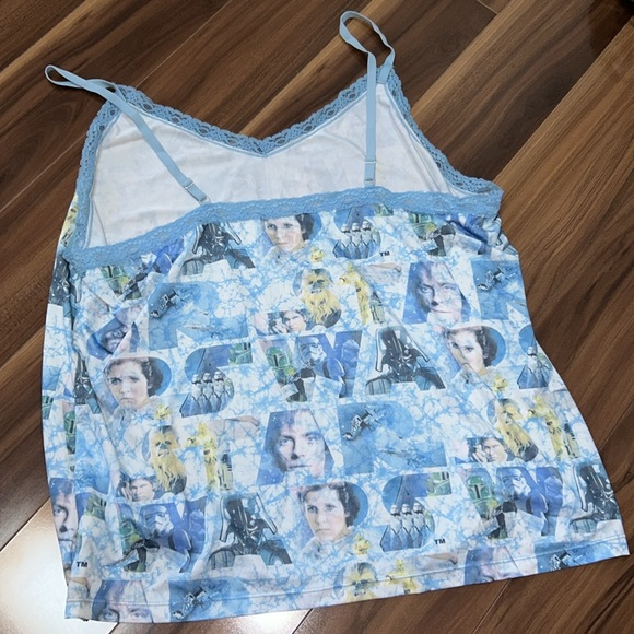 2X Star Wars silky tank top pajama sleep - Picture 3 of 3